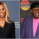 Laverne Cox attends The Center for Reproductive Rights 2020 Los Angeles Benefit on February 27, 2020 in Beverly Hills, California; George Wallace attends the opening of “Murray the Magician” on October 24, 2018 in Las Vegas, Nevada.